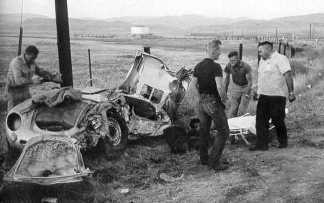 James Dean Porsche crash scene