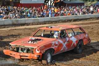 Oldsmobile Cutlass Spicewood demolition derby 2012