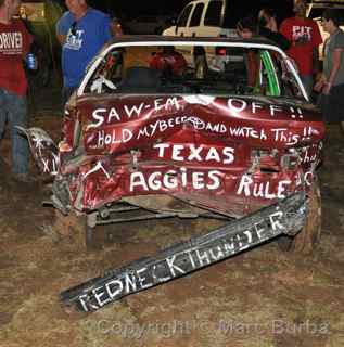 Spicewood demolition derby 2012 Toyota Corolla