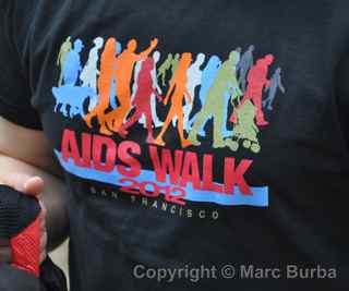 AIDS Walk 2012 San Francisco shirt