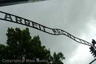 Auschwitz camp entrance