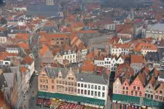 Bruges Belgium belfry view