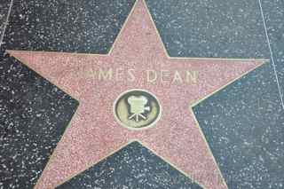 James Dean hollywood walk of fame star