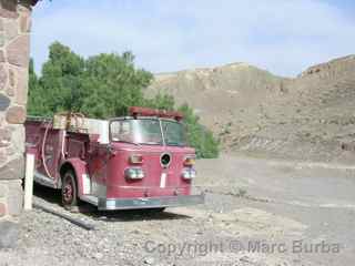 Death Valley fire truck