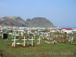 Heimaey cemetery, Westman Islands, Iceland
