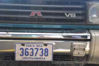 Costa Rica license plate