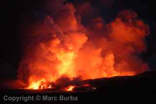 Kilauea volcano ocean entry, Hawaii