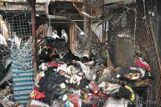 hong kong street market fire