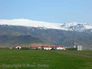 Iceland farm Golden Circle volcano