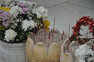 Choeung Ek Genocidal Center, incense, killing fields, Cambodia
