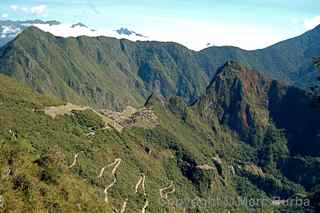 Machu Picchu trail Sun Gate