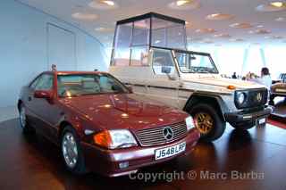 1991 500SL once owned by Princess Diana, Mercedes-Benz Museum, Stuttgart, Germany