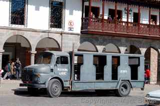 Mercedes police truck Peru