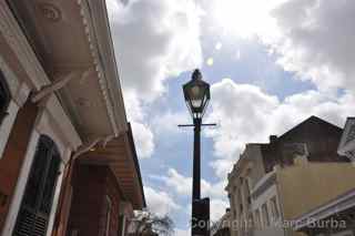 New Orleans St. Peter Street lamp
