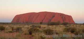 Ayers Rock sunset Australia