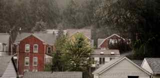 houses Ranshaw Pa. rain