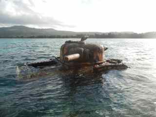 Saipan Sherman tanks Oleai Beach