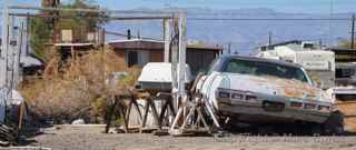 Bombay Beach old car