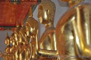 Wat Pho Buddhas, Bangkok, Thailand