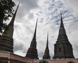 wat pho stupas, Bangkok, Thailand