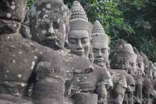 Angkor Thom stone figures
